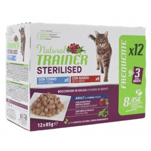 TRAINER BUSTA GR 85 STERILIZZATO MULTIPACK 12X85 GR TONNO MANZO