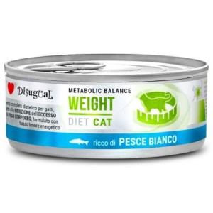 DISUGUAL DIET CAT WEIGHT GR 85 PESCE BIANCO