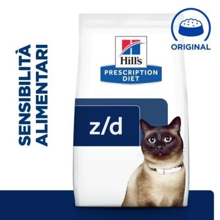 HILL'S PRESCRIPTION DIET Z/D CROCCHETTE PER GATTI PER LE SENSIBILITÀ ALIMENTARI KG 6