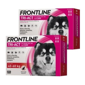 FRONTLINE TRI-ACT CANI 40-60 KG 6 PIPETTE **acquisto minimo 2 confezioni*prezzo riferito alla singola confezione* **spedizione g