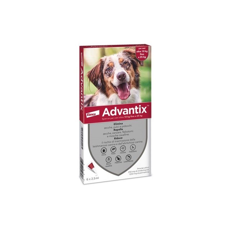 ADVANTIX 10-25 KG 6 PIPETTE
