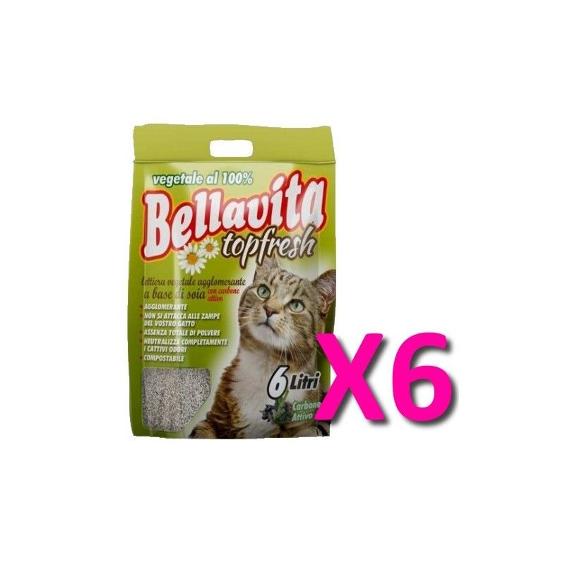 BELLAVITA TOP FRESH LT 6 CARBONE ATTIVO X6pz**prezzo al pezzo**