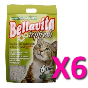 BELLAVITA TOP FRESH LT 6 CARBONE ATTIVO X6pz**prezzo al pezzo**