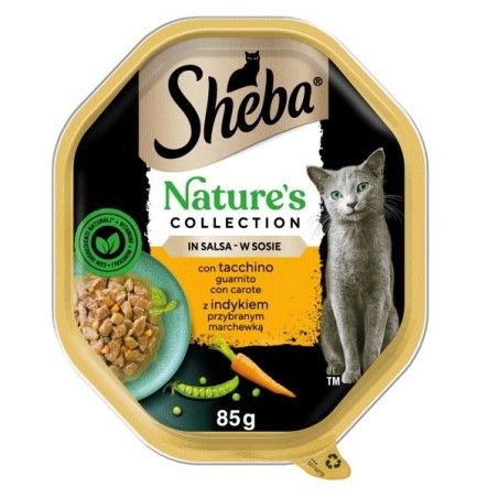 SHEBA VASCHETTA GR. 85 Nature's Collection TACCHINO CAROTE