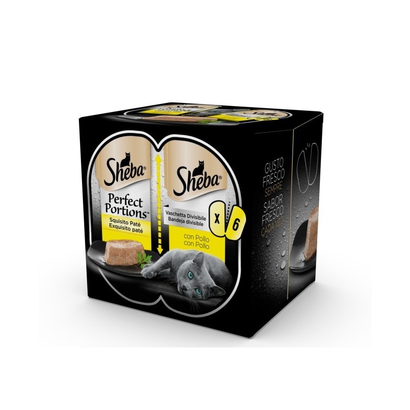SHEBA PERFECT PORTIONS PATÉ POLLO 3X2X37,5G