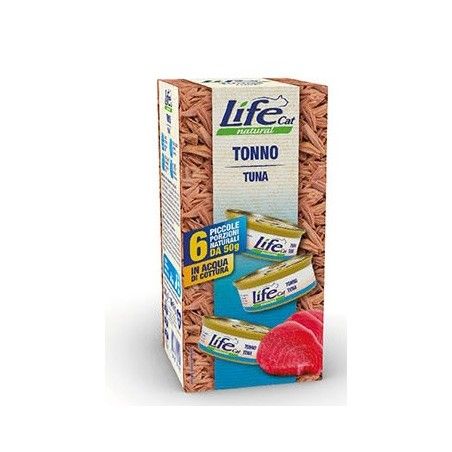 LIFE CAT MULTIPACK 6X50GR TONNO