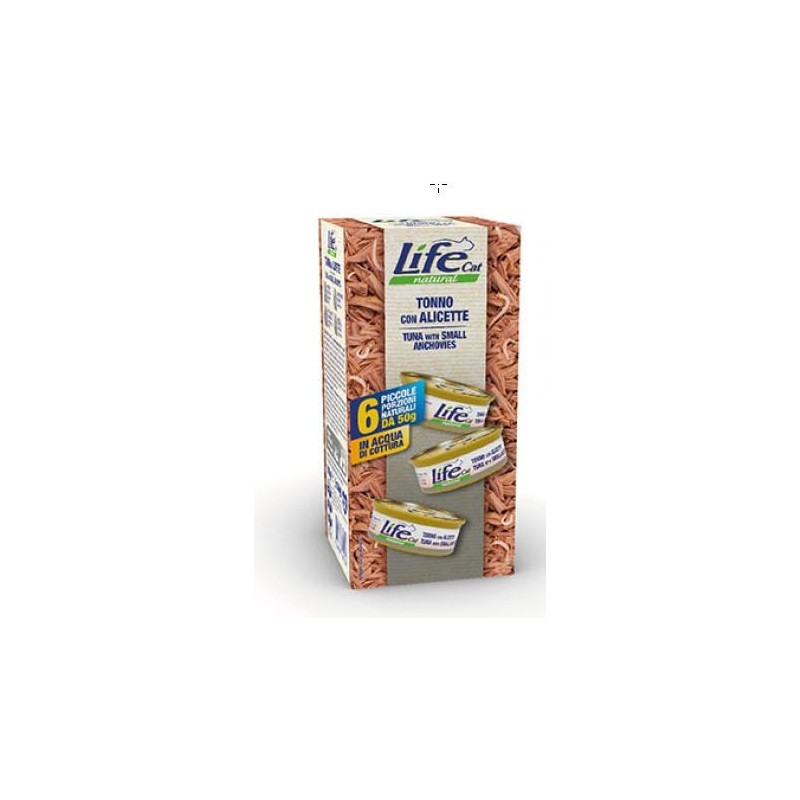 LIFE CAT MULTIPACK 6X50GR TONNO ALICETTE