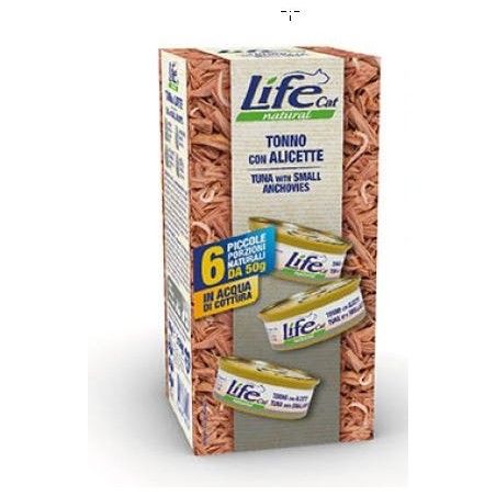 LIFE CAT MULTIPACK 6X50GR TONNO ALICETTE