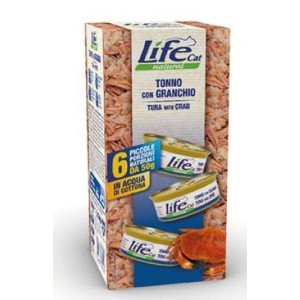 LIFE CAT MULTIPACK 6X50GR TONNO GRANCHIO