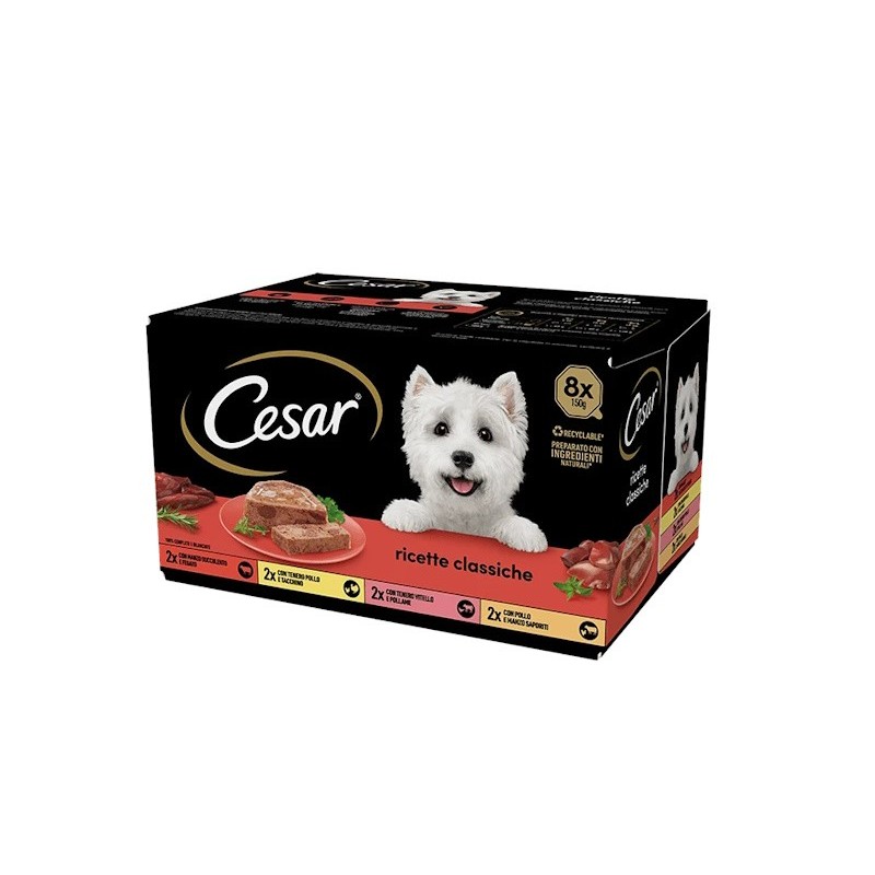 CESAR VASCHETTA multipack 8X150GR RICETTE CLASSICHE