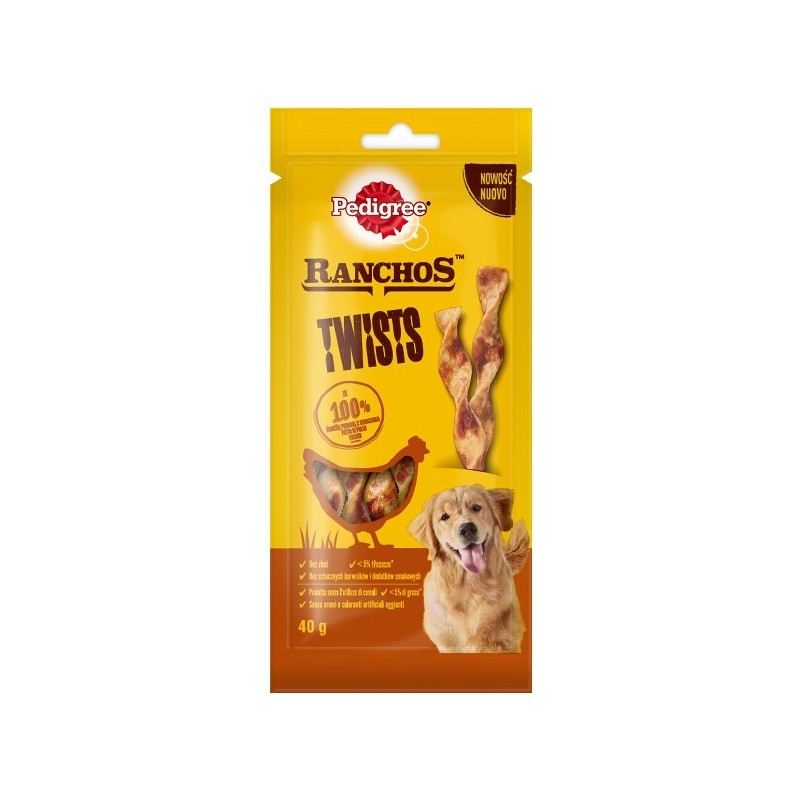 PEDIGREE RANCHOS TWISTS 40GR