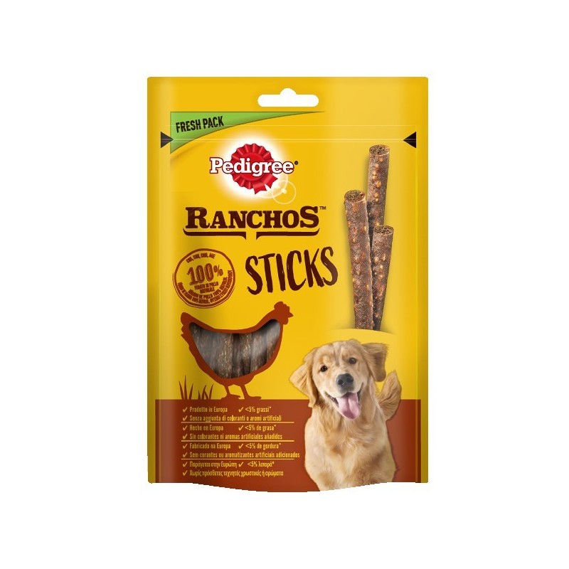 PEDIGREE RANCHOS STICKS POLLO