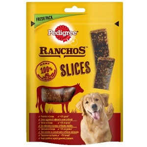 PEDIGREE RANCHOS SLICES MANZO 60GR
