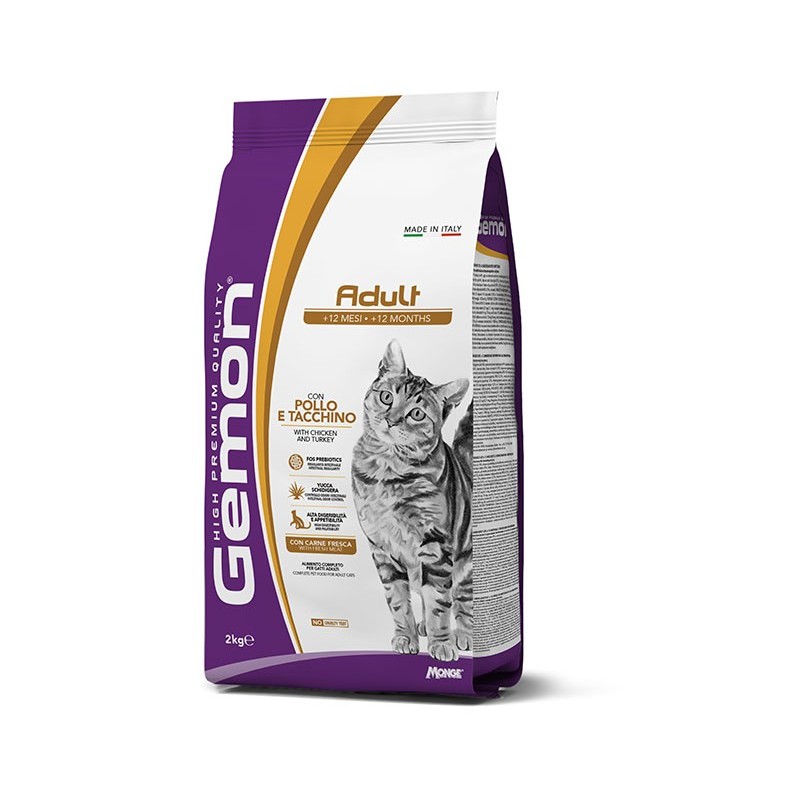 GEMON CAT ADULT POLLO TACCHINO 7KG
