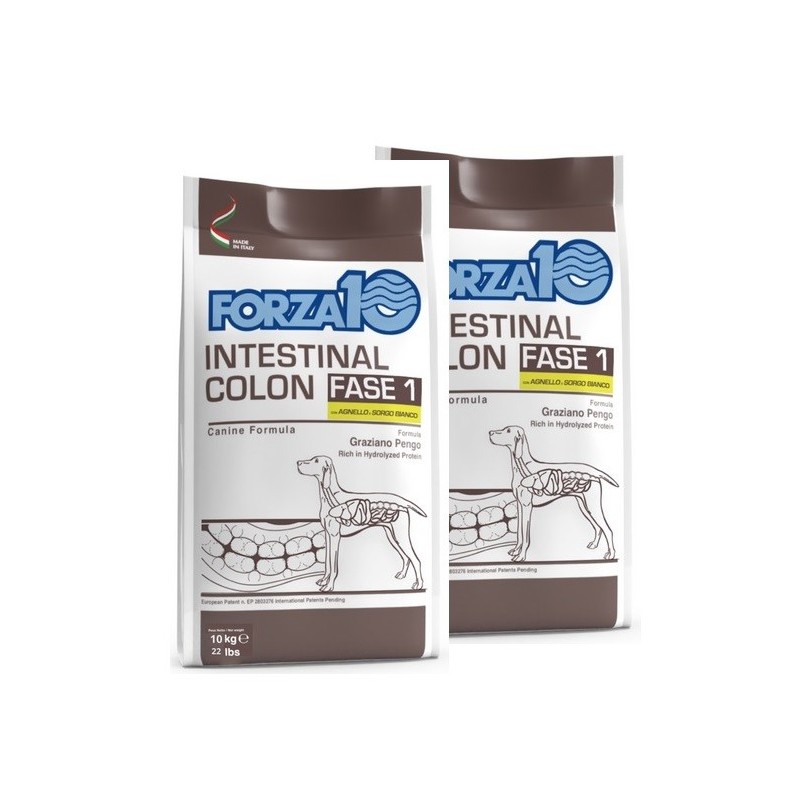 FORZA 10 INTESTINAL COLON FASE I AGNELLO SORGO KG.10 *acquisto minimo 2 sacchi*prezzo riferito alla singola confezione*