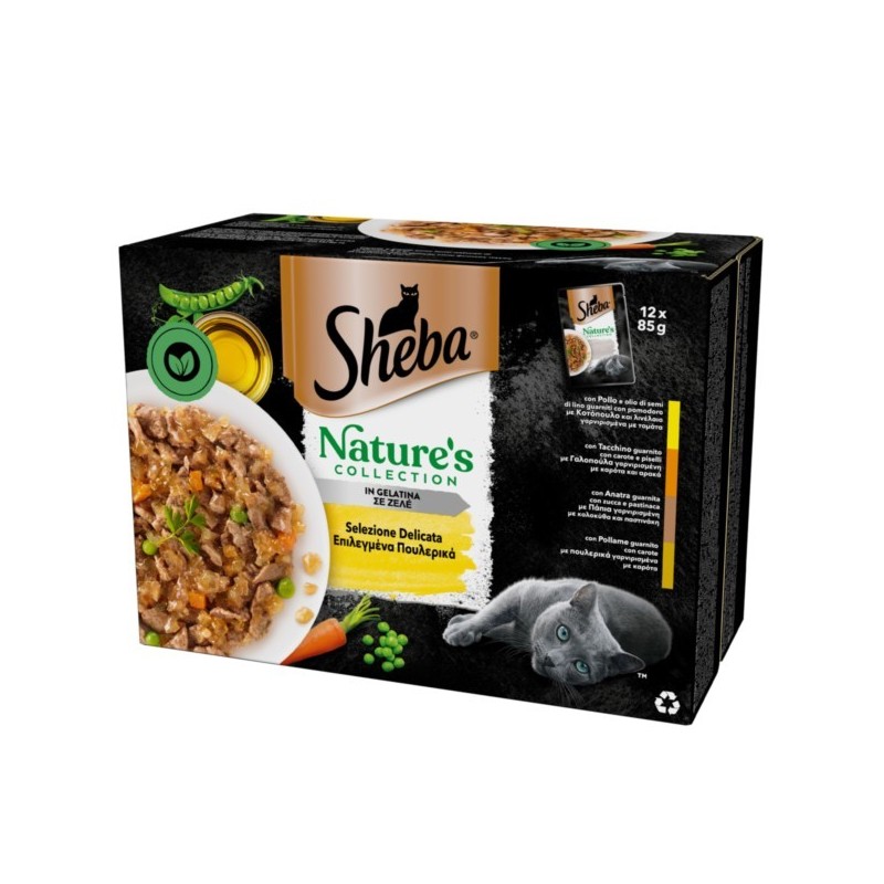 SHEBA NATURE'S BUSTA X12 SELEZIONE DELICATA GELATINA