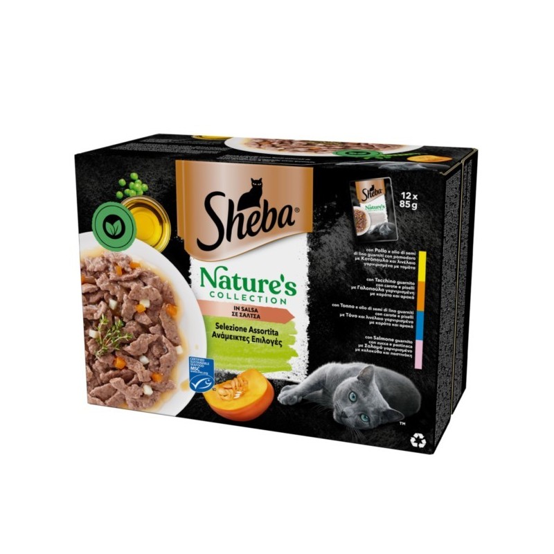 SHEBA NATURE'S BUSTA X12 SELEZIONE ASSORTITA SALSA