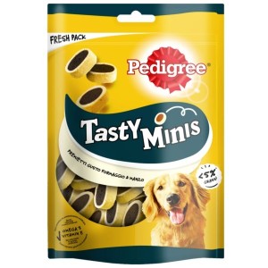 PEDIGREE TASTY MINIS FORMAGGIO E MANZO 140GR