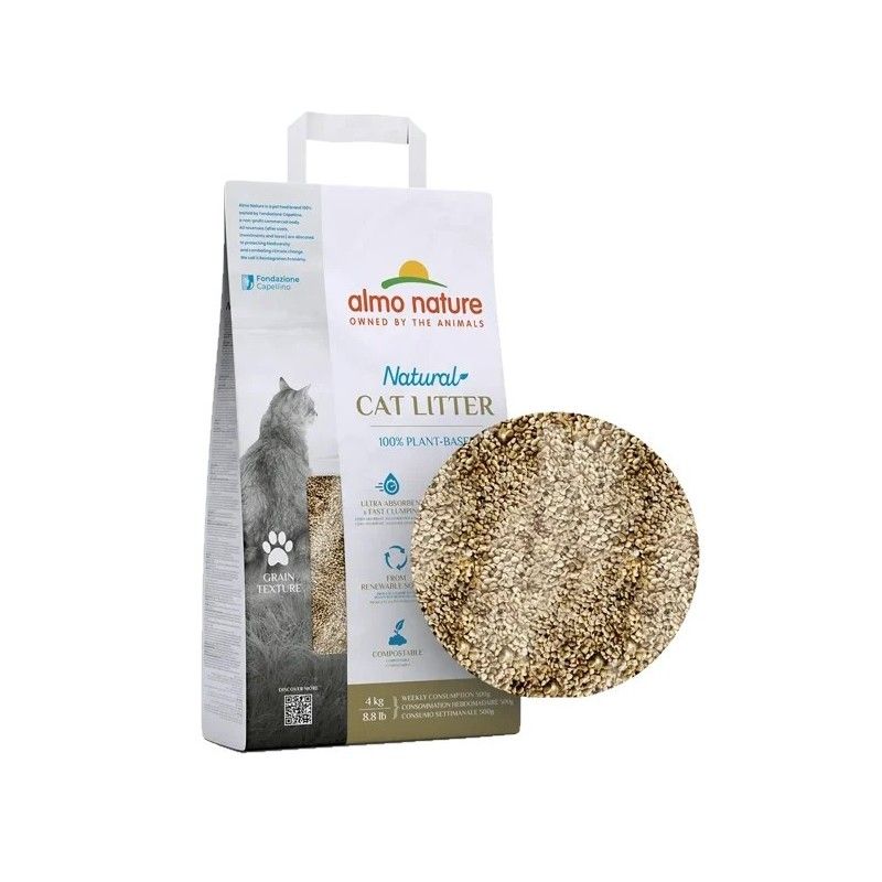 ALMO NATURE CAT LITTER GRAIN TEXTURE 4KG