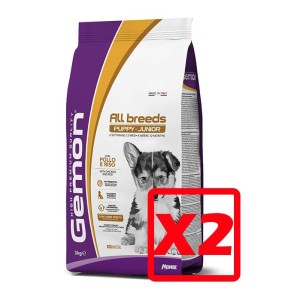 MONGE GEMON PUPPY ALL BREED POLLO E RISO KG.15 **acquisto minimo 2 sacchi*prezzo riferito alla singola confezione*