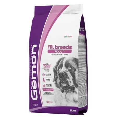MONGE GEMON ADULT ALL BREED MAIALE RISO KG.15