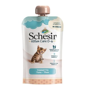 SCHESIR BUSTA GR 150 KITTEN CARE TONNO IN CREMA