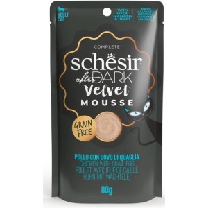 SCHESIR AFTER DARK BUSTA GR 80 MOUSSE POLLO CON UOVA DI QUAGLIA 