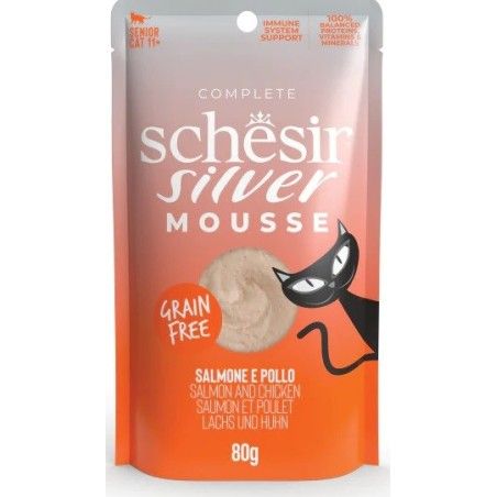 SCHESIR SILVER BUSTA GR 80 SALMONE E POLLO