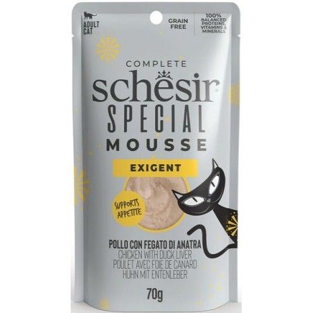 SCHESIR SPECIAL BUSTA GR 70 EXIGENT POLLO FEGATO DI ANATRA 