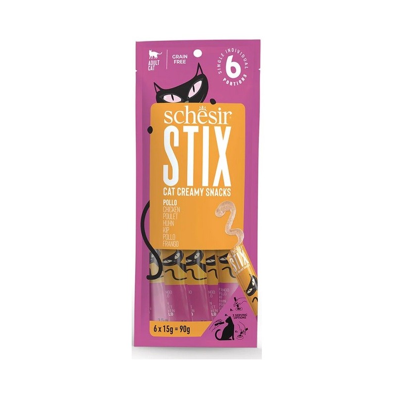 SCHESIR STIX POLLO 6X15 GR