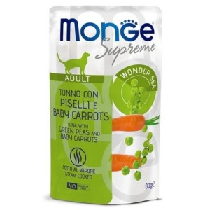 MONGE SUPREME BUSTA GR.80 ADULT TONNO PISELLI CAROTE