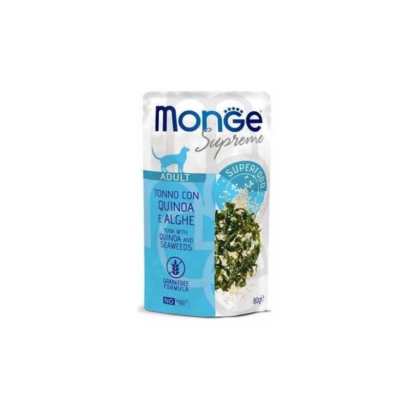 MONGE SUPREME BUSTA GR.80 ADULT TONNO QUINOA ALGHE