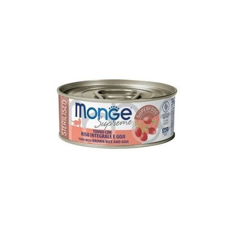 MONGE SUPREME LATTINA GR.80 STERILIZZATO TONNO RISO E GOJI