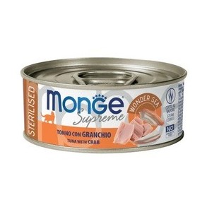 MONGE SUPREME LATTINA GR.80 STERILIZZATO TONNO E GRANCHIO