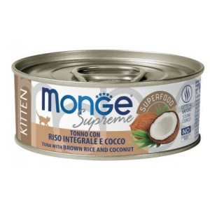 MONGE SUPREME LATTINA GR.80 KITTEN TONNO RISO COCCO
