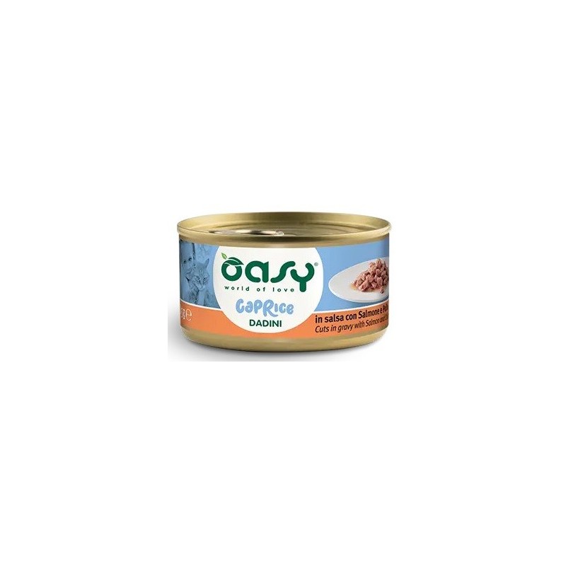 OASY CAPRICE MOUSSE GR.85 DADINI SALMONE E POLLO