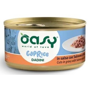OASY CAPRICE MOUSSE GR.85 DADINI SALMONE E POLLO
