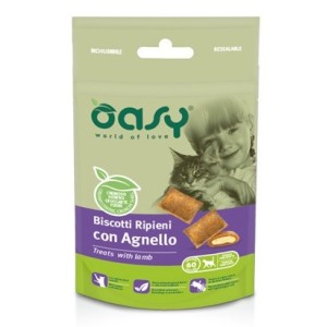 OASY BISCOTTI RIPIENI GATTO GR.60 AGNELLO