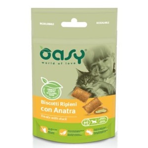 OASY BISCOTTI RIPIENI GATTO GR.60 ANATRA