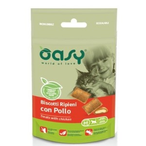 OASY BISCOTTI RIPIENI GATTO GR.60 POLLO