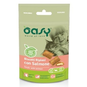 OASY BISCOTTI RIPIENI GATTO GR.60 SALMONE
