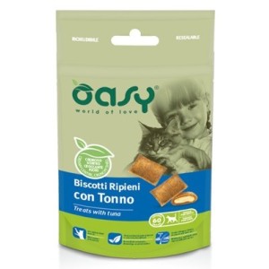 OASY BISCOTTI RIPIENI GATTO GR.60 TONNO