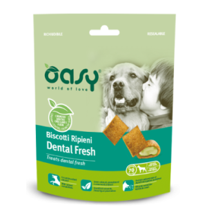 OASY DOG BISCOTTI RIPIENI GR.70 DENTAL FRESH