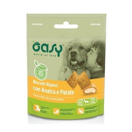 OASY DOG BISCOTTI RIPIENI GR.80 ANATRA PATATE