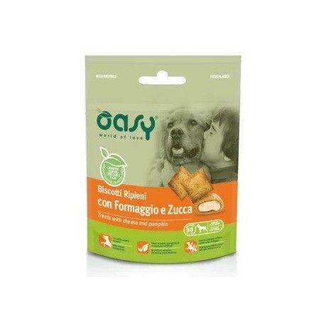 OASY DOG BISCOTTI RIPIENI GR.80 FORMAGGIO E ZUCCA