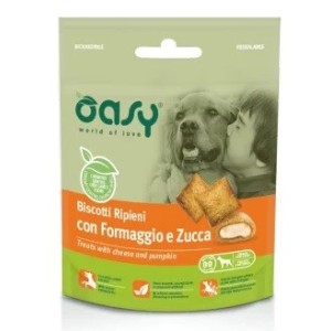 OASY DOG BISCOTTI RIPIENI GR.80 FORMAGGIO E ZUCCA
