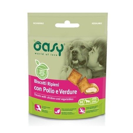 OASY DOG BISCOTTI RIPIENI GR.80 POLLO E VERDURE