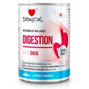 DISUGUAL DIET DOG DIGESTION LOW FAT PESCE BIANCO GR.400