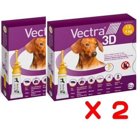 VECTRA 3D DOG 1,5-4 KG - 3 PIPETTE -**Acquisto minimo 2 CONFEZIONI*prezzo riferito alla singola confezione**SPEDIZIONE GRATIS**