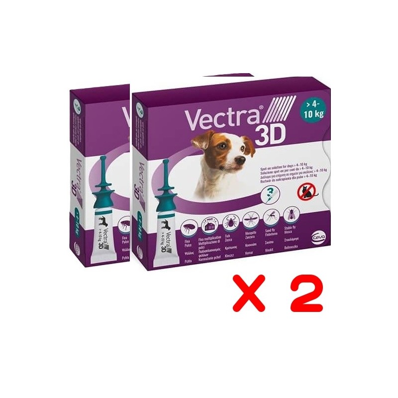 VECTRA 3D DOG 4-10 KG - 3 PIPETTE**Acquisto minimo 2 CONFEZIONI*prezzo riferito alla singola confezione**SPEDIZIONE GRATIS**